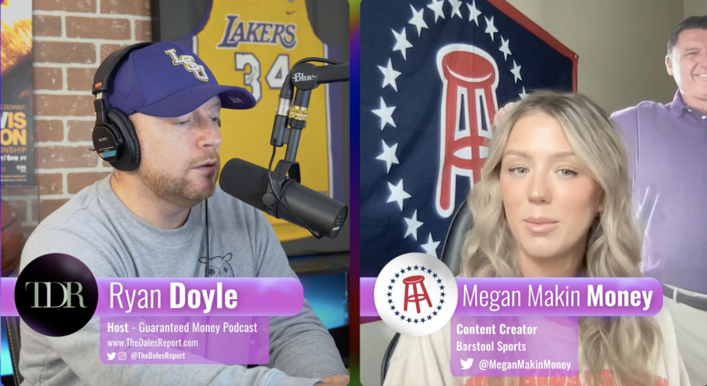 Guaranteed Money 54 Megan Makin Money from Barstool Sports Shares Her